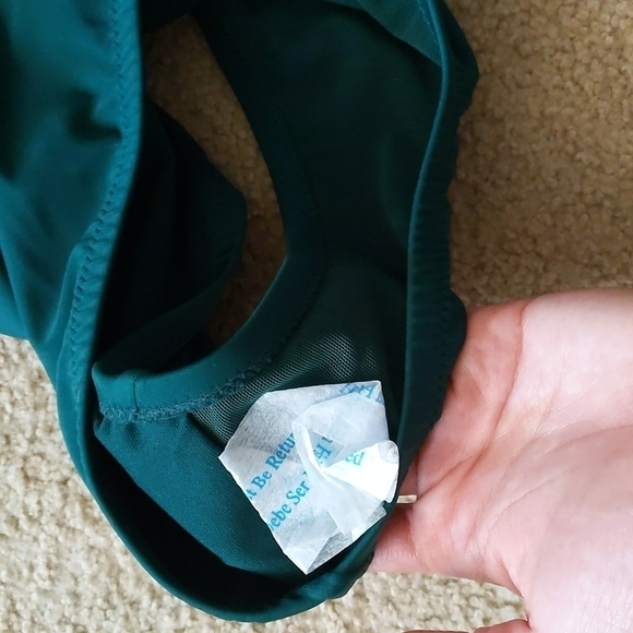 New with Tags Kona Sol Emerald Green High Coverage Hipster Bikini Size 20W/22W - Picture 9 of 9